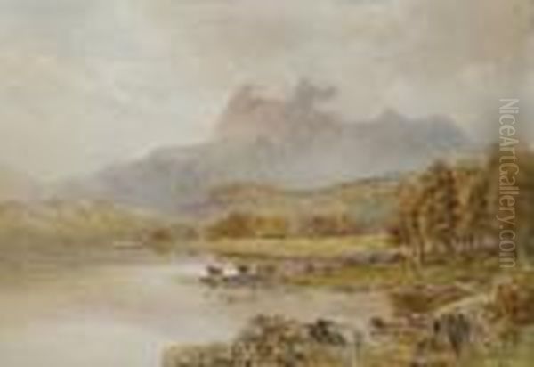 Loch Maree, Benn Slioch Oil Painting by William Bingham McGuinness