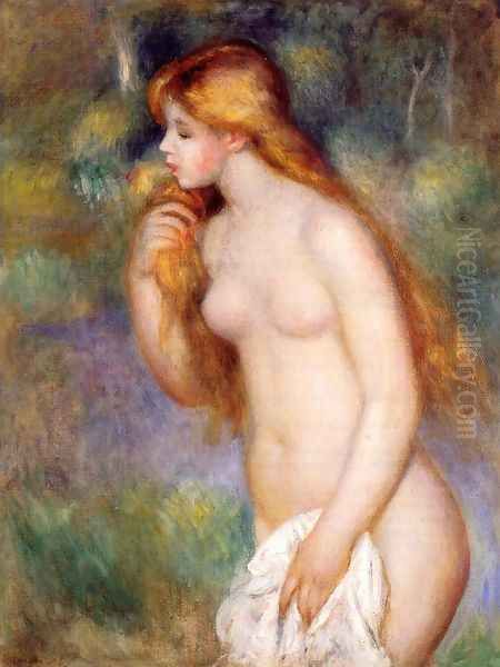 Standing Bather2 Oil Painting by Pierre Auguste Renoir