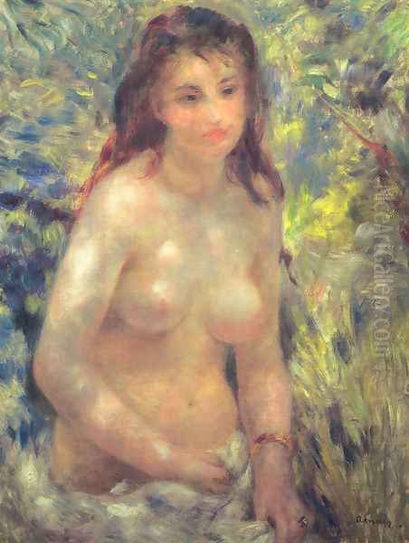 Study: Torso, Sunlight Effect Oil Painting by Pierre Auguste Renoir