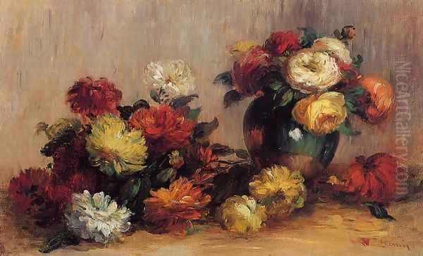 Sprays Of Flowers Oil Painting by Pierre Auguste Renoir