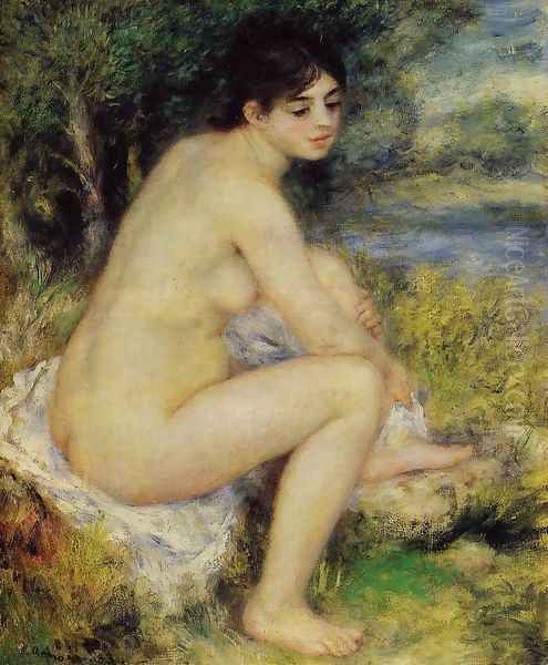 Seated Bather4 Oil Painting by Pierre Auguste Renoir