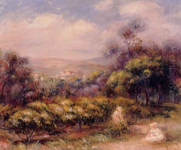 Cagnes Landscape3 Oil Painting by Pierre Auguste Renoir