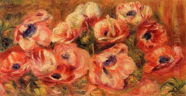 Anemones Oil Painting by Pierre Auguste Renoir