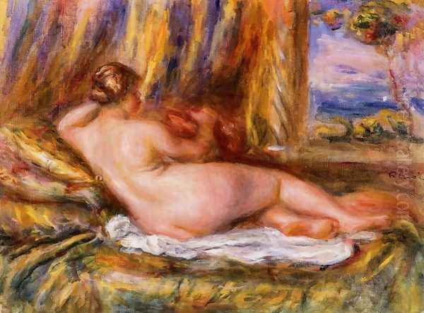 Reclining Nude I Oil Painting by Pierre Auguste Renoir