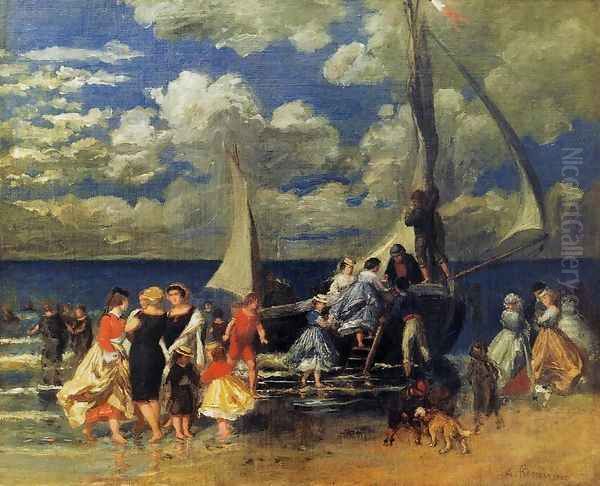 The Return Of The Boating Party Oil Painting by Pierre Auguste Renoir