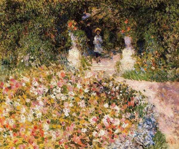 The Garden Aka In The Park Oil Painting by Pierre Auguste Renoir