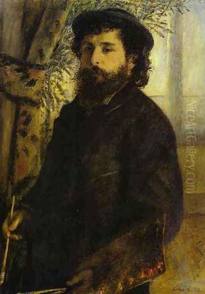 Portrait of Claude Monet Oil Painting by Pierre Auguste Renoir