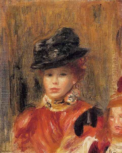 Madame Le Brun And Her Daughter Oil Painting by Pierre Auguste Renoir