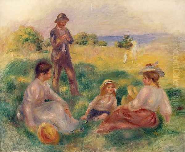 Party In The Country At Berneval Oil Painting by Pierre Auguste Renoir