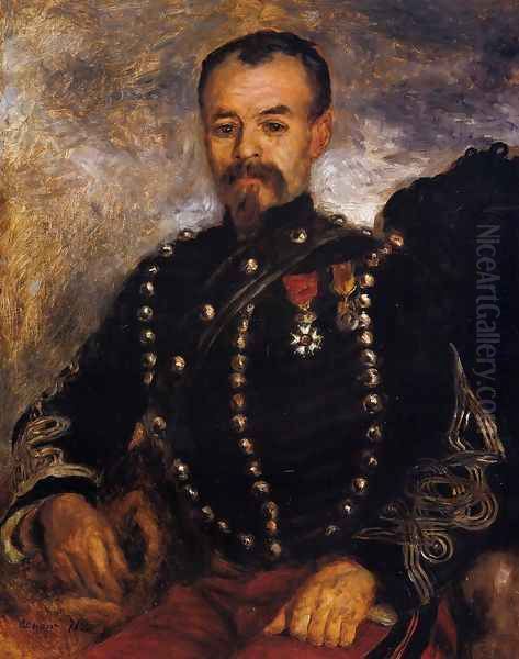 Captain Edouard Bernier Oil Painting by Pierre Auguste Renoir