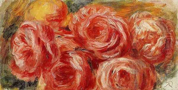 Red Roses Oil Painting by Pierre Auguste Renoir