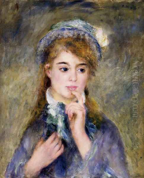 The Ingenue Oil Painting by Pierre Auguste Renoir