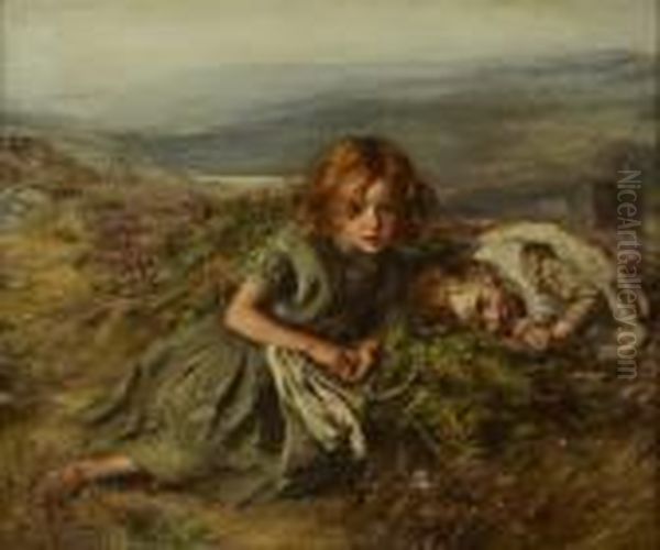 Among The Heather Oil Painting by William McTaggart