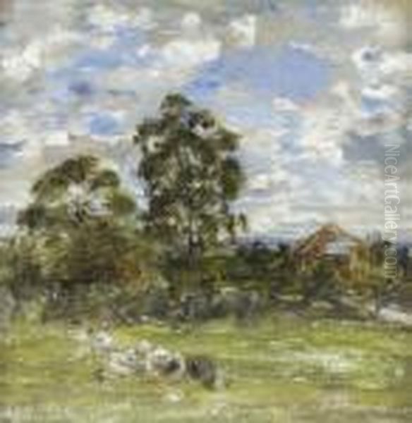 Summer In The Garden, Broomieknowe Oil Painting by William McTaggart