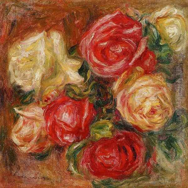 Bouquet Of Flowers Oil Painting by Pierre Auguste Renoir