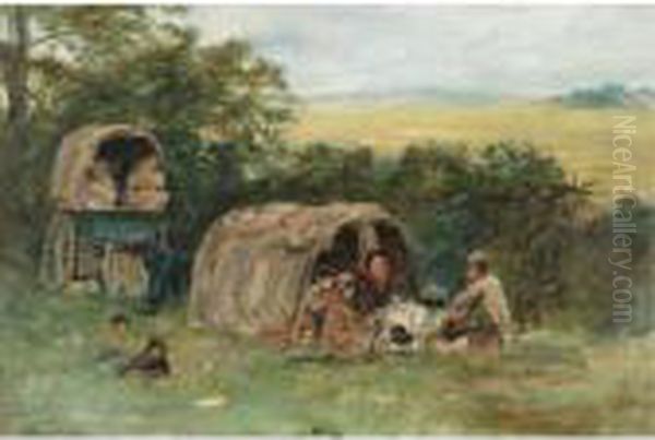 The Gypsy Camp Oil Painting by William McTaggart