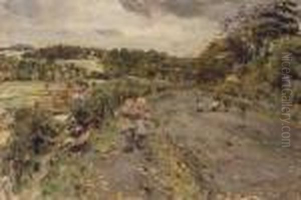 Country Lane Oil Painting by William McTaggart