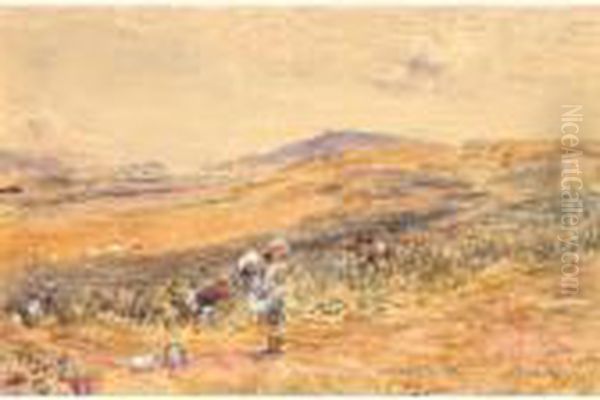 The Bean Field At Campbelltown Oil Painting by William McTaggart