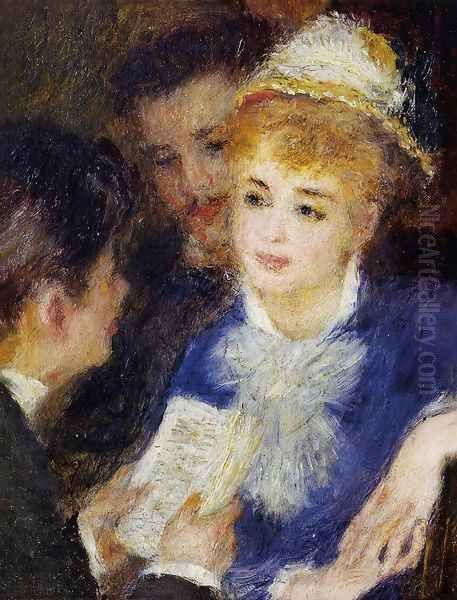 Reading The Part Oil Painting by Pierre Auguste Renoir