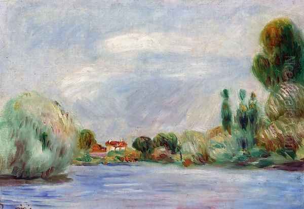 House on the River Oil Painting by Pierre Auguste Renoir