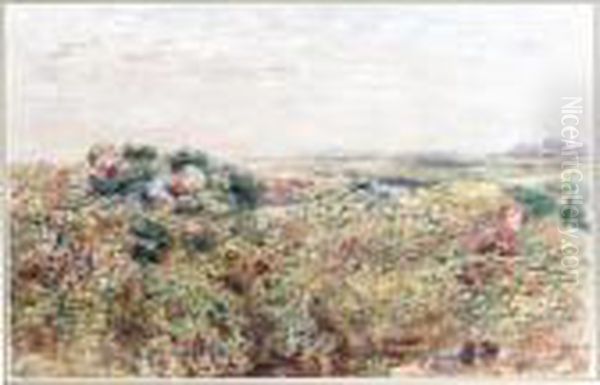 Gatherering Brambles Oil Painting by William McTaggart