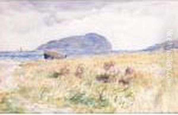 Among The Bent, Ailsa Craig Oil Painting by William McTaggart