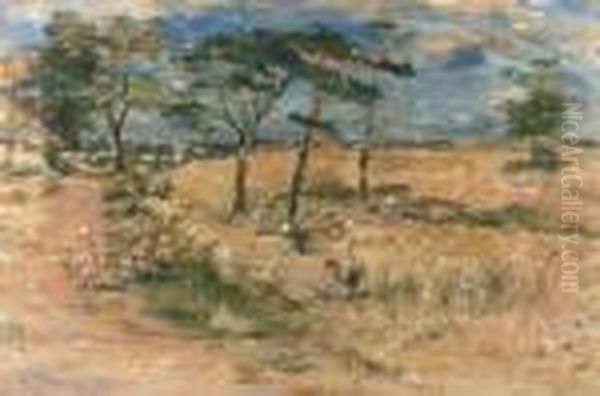 Harvest Near Cowden Oil Painting by William McTaggart