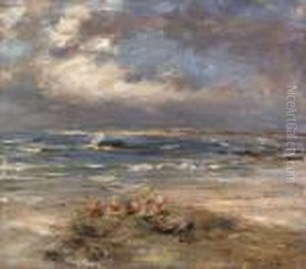 A Summer Idyll, Bay Voyach Oil Painting by William McTaggart