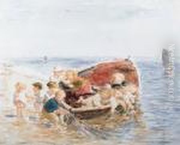 The Young Trawlers Oil Painting by William McTaggart