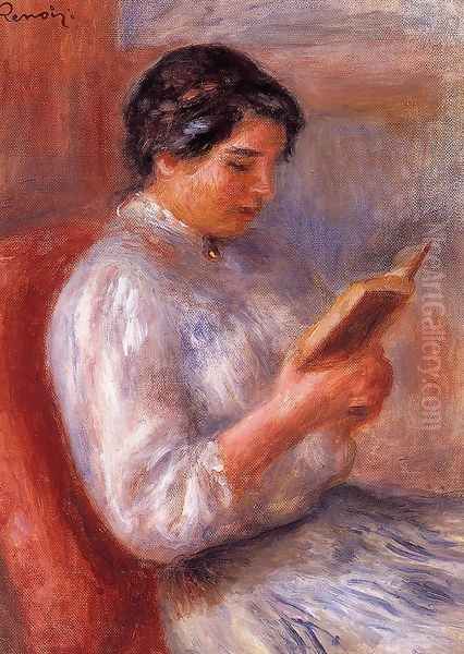 Woman Reading2 Oil Painting by Pierre Auguste Renoir