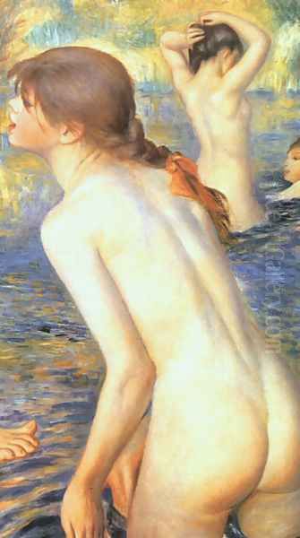 The Large Bathers (detail) Oil Painting by Pierre Auguste Renoir