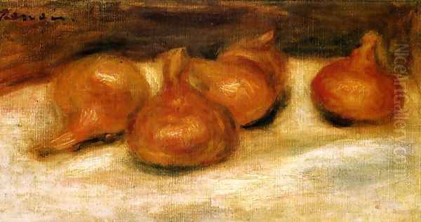 Still Life With Onions Oil Painting by Pierre Auguste Renoir