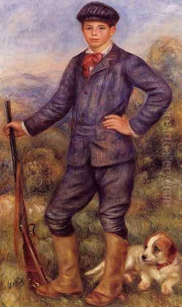 Jean Renoir As A Hunter Oil Painting by Pierre Auguste Renoir