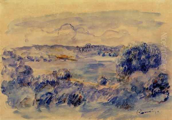 Guernsey Landscape Oil Painting by Pierre Auguste Renoir