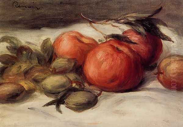 Still Life With Apples And Almonds Oil Painting by Pierre Auguste Renoir