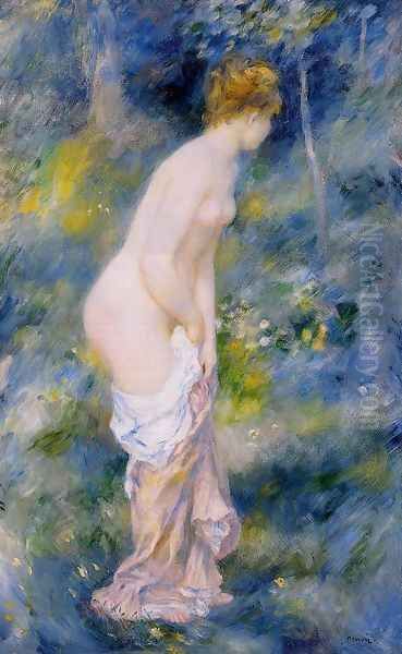 Standing Bather Oil Painting by Pierre Auguste Renoir