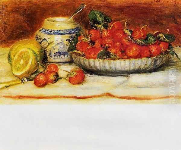 Strawberries Oil Painting by Pierre Auguste Renoir