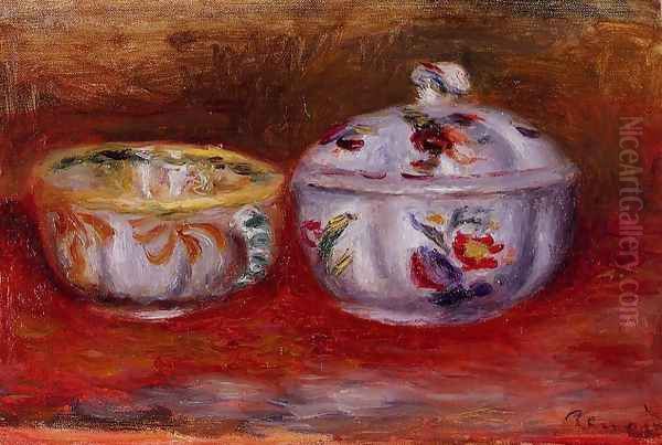 Still Life With Fruit Bowl Oil Painting by Pierre Auguste Renoir