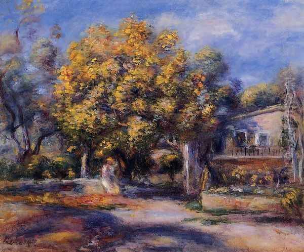 Houses At Cagnes2 Oil Painting by Pierre Auguste Renoir