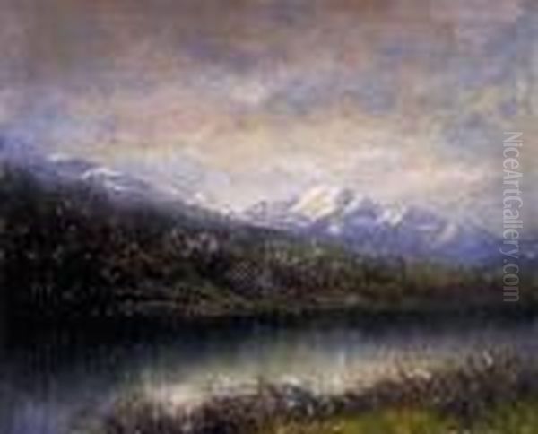 Tarn Oil Painting by Laszlo Mednyanszky