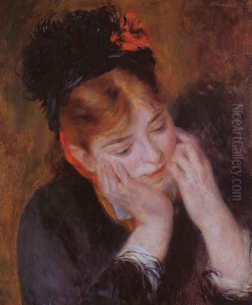 Reflection Oil Painting by Pierre Auguste Renoir