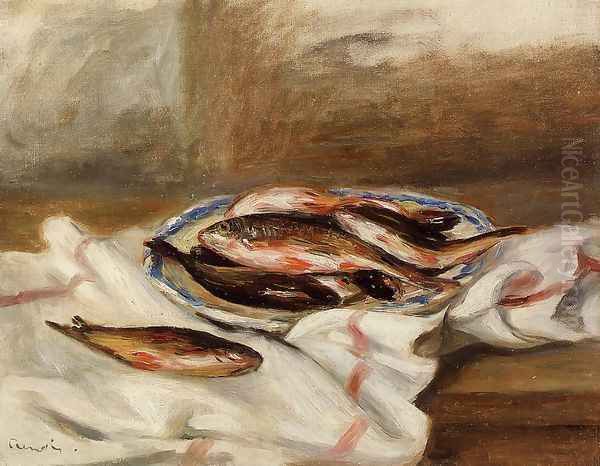 Still Life With Fish Oil Painting by Pierre Auguste Renoir