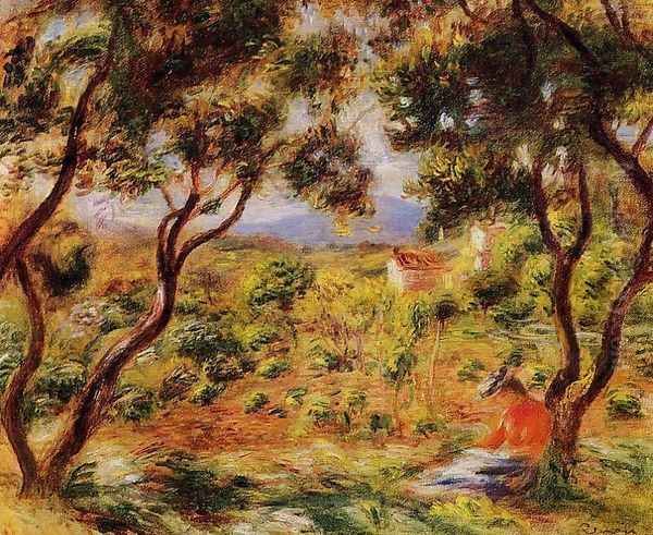 The Vineyards Of Cagnes Oil Painting by Pierre Auguste Renoir