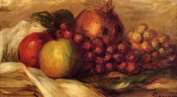 Still Life With Fruit Oil Painting by Pierre Auguste Renoir