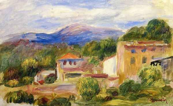 Cagnes Landscape XII Oil Painting by Pierre Auguste Renoir