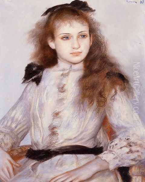 Portrait Of Madeleine Adam Oil Painting by Pierre Auguste Renoir