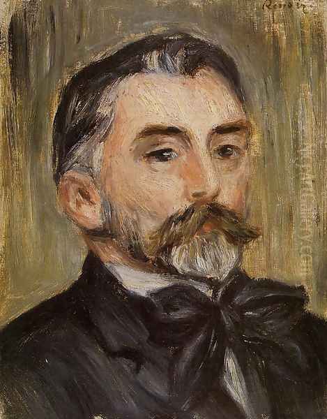 Portrait Of Stephane Mallarme Oil Painting by Pierre Auguste Renoir