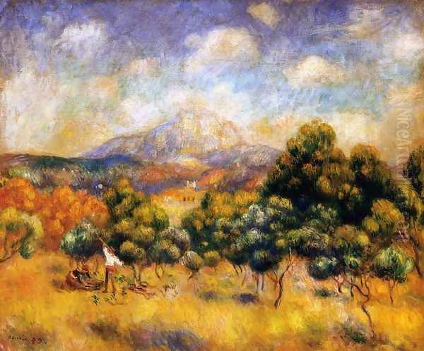 Mount Sainte Victoire2 Oil Painting by Pierre Auguste Renoir