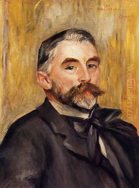 Stephane Mallarme Oil Painting by Pierre Auguste Renoir