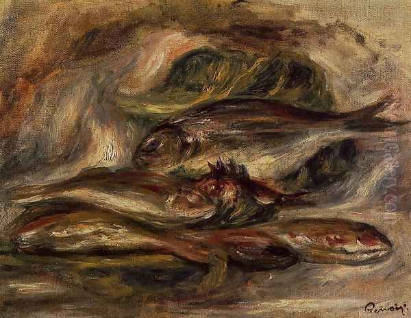 Fish Oil Painting by Pierre Auguste Renoir